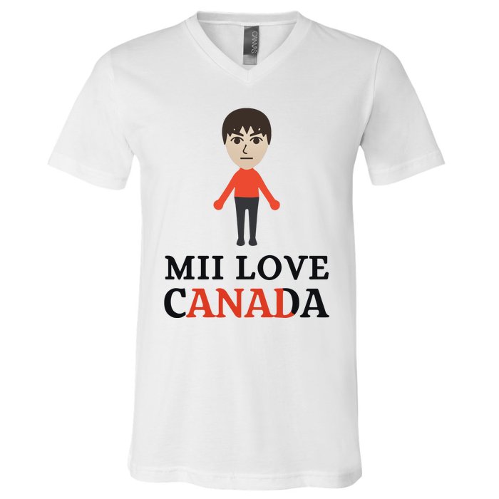 Mii Love Canada V-Neck T-Shirt