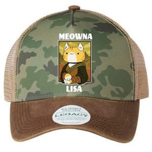 Meowna Lisa Cat Portrait Legacy Tie Dye Trucker Hat