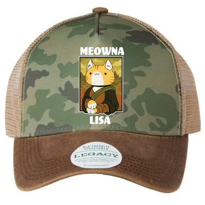 Meowna Lisa Cat Portrait Legacy Tie Dye Trucker Hat