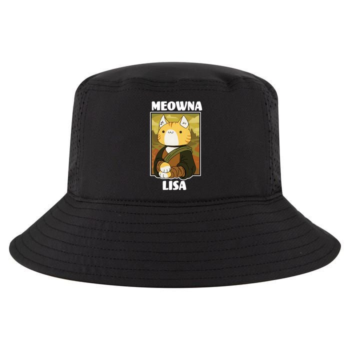 Meowna Lisa Cat Portrait Cool Comfort Performance Bucket Hat