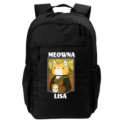 Meowna Lisa Cat Portrait Backpack