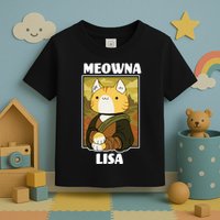 Meowna Lisa Cat Portrait Toddler T-Shirt