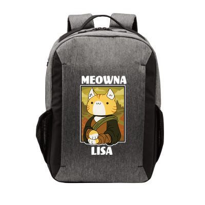 Meowna Lisa Cat Portrait Vector Backpack