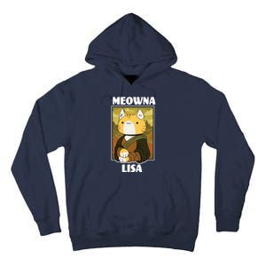 Meowna Lisa Cat Portrait Tall Hoodie