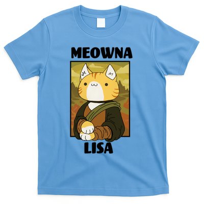 Meowna Lisa Cat Portrait T-Shirt