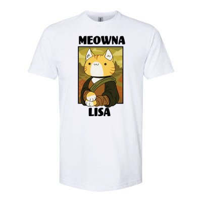 Meowna Lisa Cat Portrait Softstyle® CVC T-Shirt