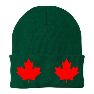 Maple Leaf Canada Day Canadian Flag Knit Cap Winter Beanie