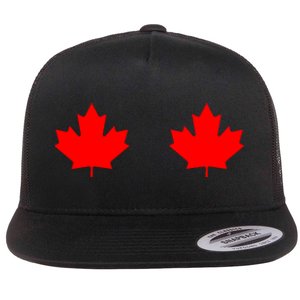 Maple Leaf Canada Day Canadian Flag Flat Bill Trucker Hat