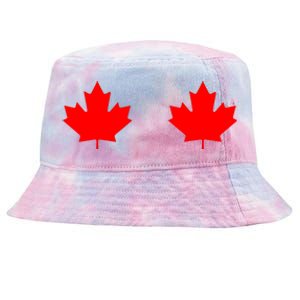 Maple Leaf Canada Day Canadian Flag Tie-Dyed Bucket Hat