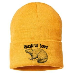 Muskrat Love Cute And Funny Unusual Family Pet Sustainable Knit Beanie