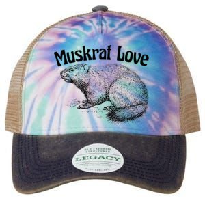 Muskrat Love Cute And Funny Unusual Family Pet Legacy Tie Dye Trucker Hat