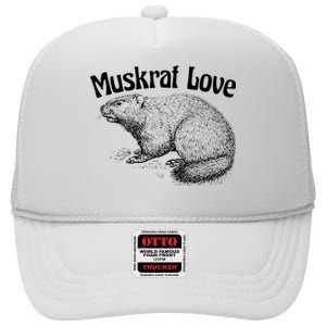 Muskrat Love Cute And Funny Unusual Family Pet High Crown Mesh Back Trucker Hat