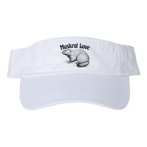 Muskrat Love Cute And Funny Unusual Family Pet Valucap Bio-Washed Visor