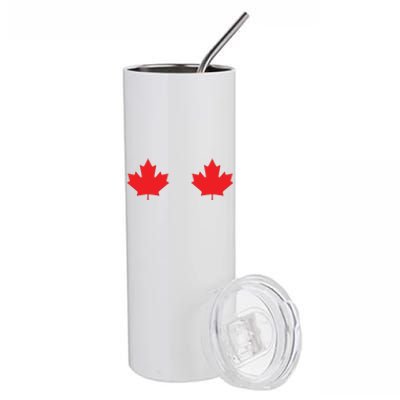 Maple Leaf Canada Day Canadian Flag Stainless Steel Tumbler