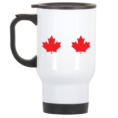 Maple Leaf Canada Day Canadian Flag Stainless Steel Travel Mug