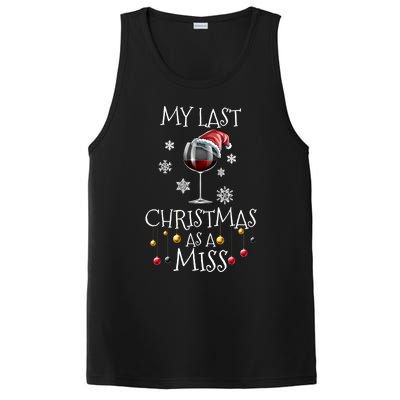 My Last Christmas As A Miss Engaget Bachelorette Party Gift PosiCharge Competitor Tank