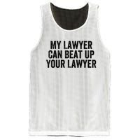 My Lawyer Can Beat Up Your Lawyer Funny Attorney Law School Mesh Reversible Basketball Jersey Tank