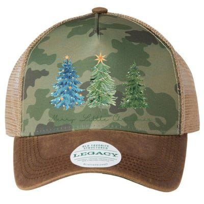Merry Little Christmas Tree Holiday Legacy Tie Dye Trucker Hat