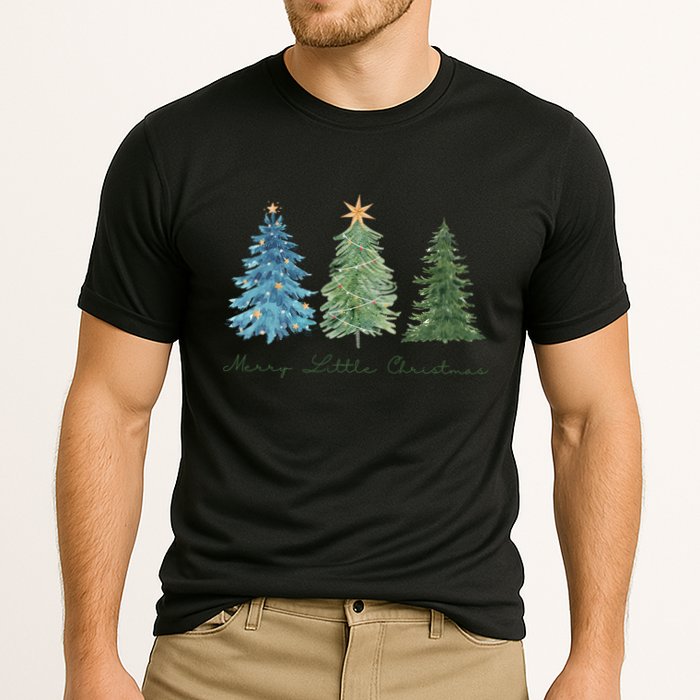 Merry Little Christmas Tree Holiday Performance Shirt