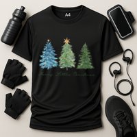 Merry Little Christmas Tree Holiday Performance Shirt
