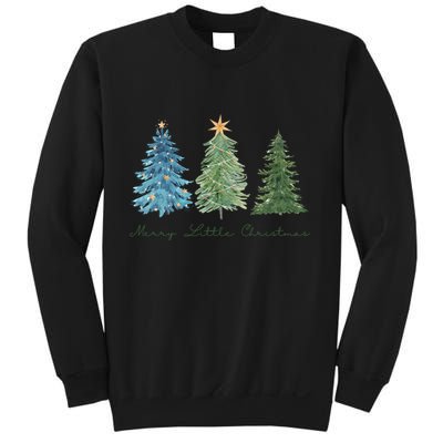 Merry Little Christmas Tree Holiday Sweatshirt