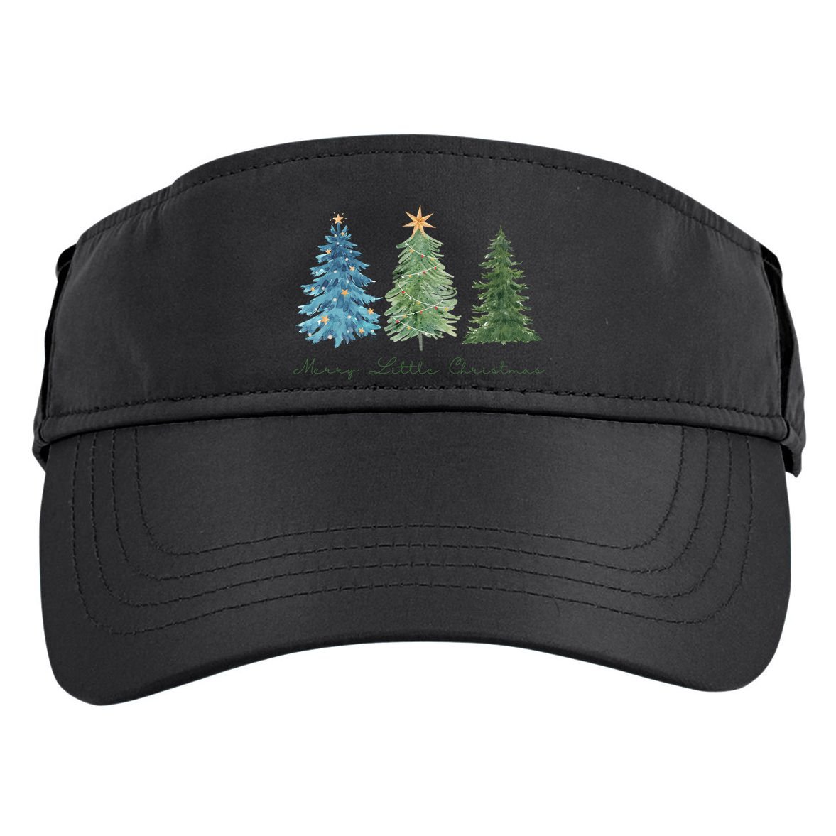 Merry Little Christmas Tree Holiday Adult Drive Performance Visor