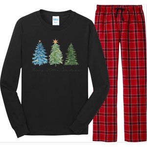 Merry Little Christmas Tree Holiday Long Sleeve Pajama Set