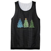 Merry Little Christmas Tree Holiday Mesh Reversible Basketball Jersey Tank