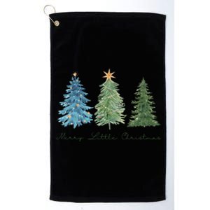 Merry Little Christmas Tree Holiday Platinum Collection Golf Towel