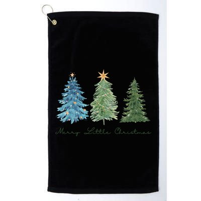 Merry Little Christmas Tree Holiday Golf Towel