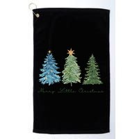 Merry Little Christmas Tree Holiday Golf Towel
