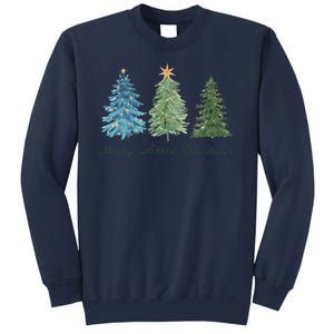 Merry Little Christmas Tree Holiday Sweatshirt