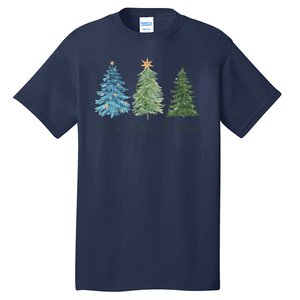 Merry Little Christmas Tree Holiday Tall T-Shirt