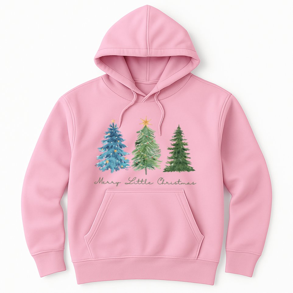 Merry Little Christmas Tree Holiday Hoodie