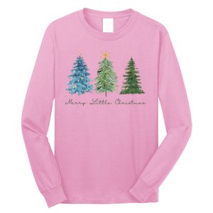 Merry Little Christmas Tree Holiday Long Sleeve Shirt