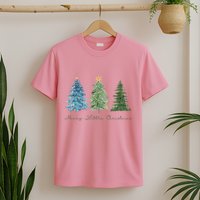 Merry Little Christmas Tree Holiday T-Shirt