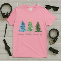 Merry Little Christmas Tree Holiday T-Shirt