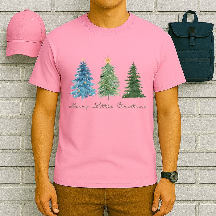 Merry Little Christmas Tree Holiday T-Shirt