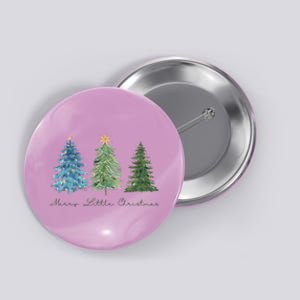 Merry Little Christmas Tree Holiday Button