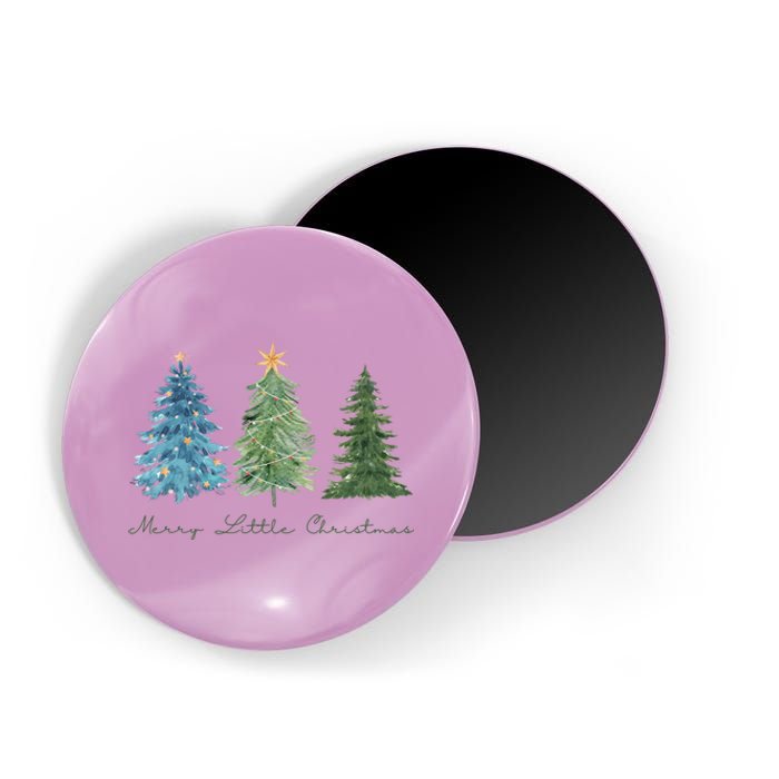 Merry Little Christmas Tree Holiday Magnet