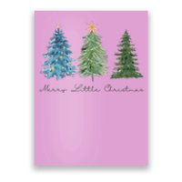 Merry Little Christmas Tree Holiday Poster