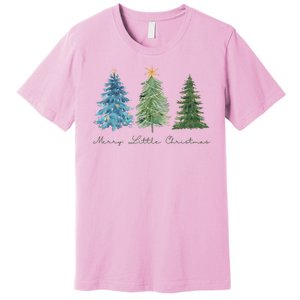 Merry Little Christmas Tree Holiday Premium T-Shirt