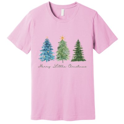 Merry Little Christmas Tree Holiday Premium T-Shirt