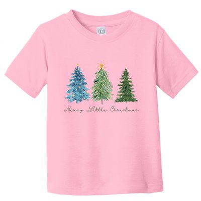 Merry Little Christmas Tree Holiday Toddler T-Shirt