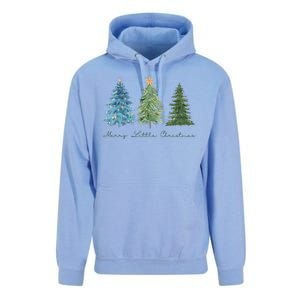 Merry Little Christmas Tree Holiday Unisex Surf Hoodie