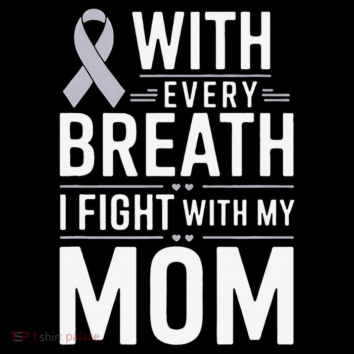 Mom Lung Cancer Awareness Drawstring Bag