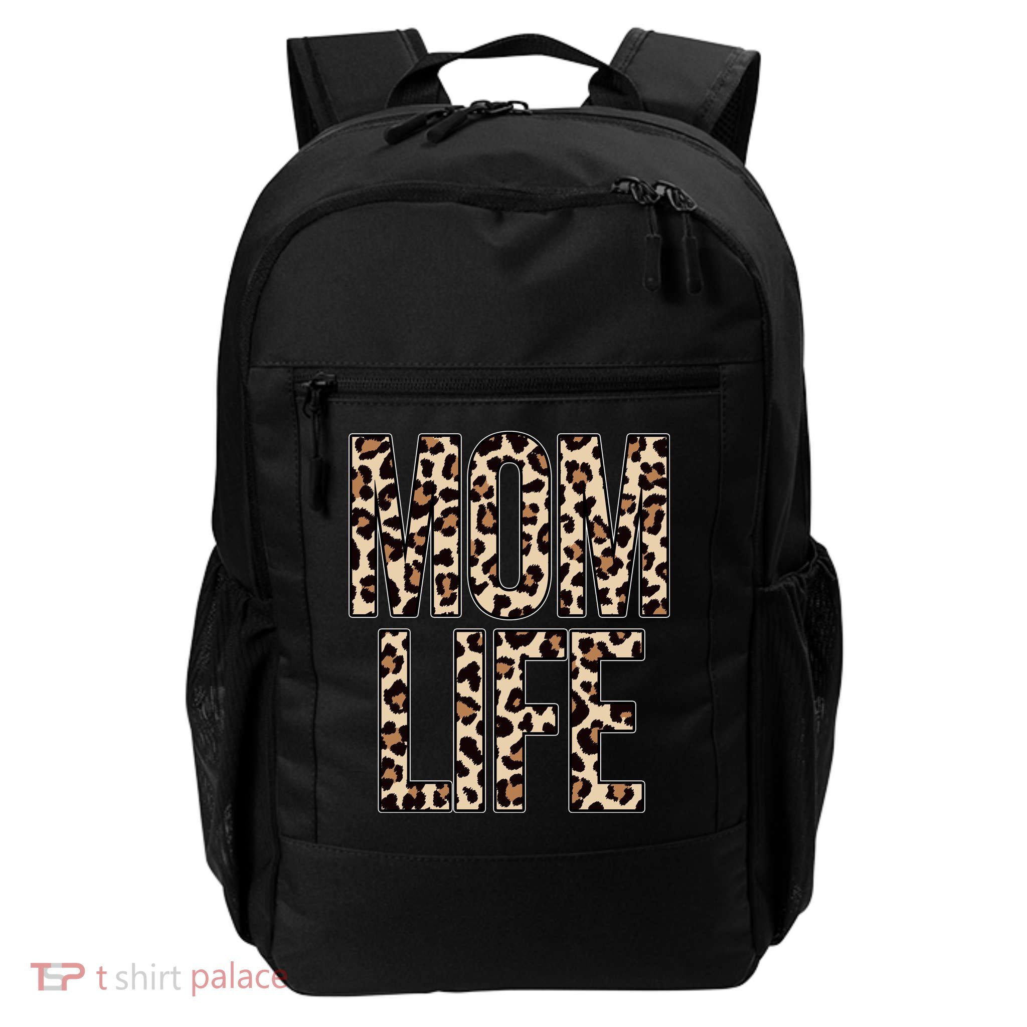 Mom Life Cheetah Print Cute Mother's Day Gift Backpack