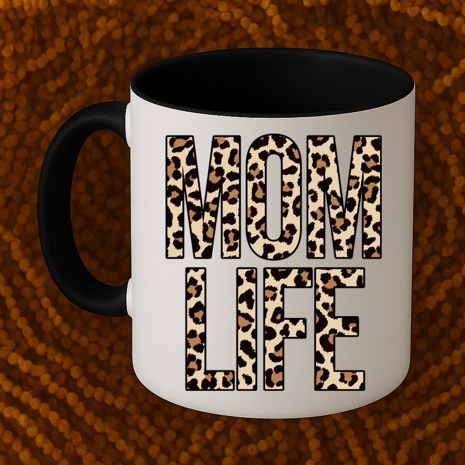 Mom Life Cheetah Print Cute Mother's Day Gift Mug