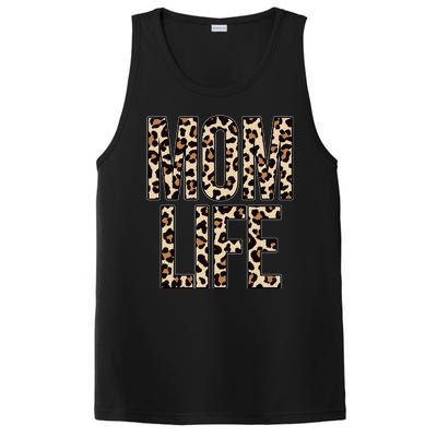 Mom Life Cheetah Print Cute Mother's Day Gift PosiCharge Competitor Tank