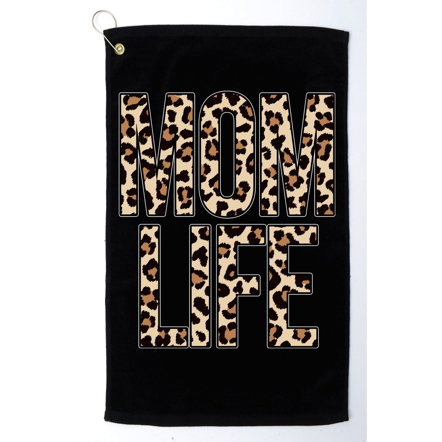 Mom Life Cheetah Print Cute Mother's Day Gift Golf Towel